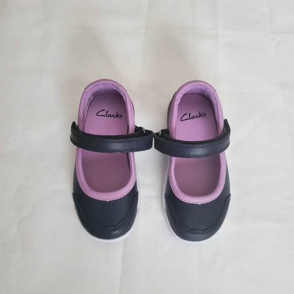 Clarks Kids Girls Emery Halo K T-Closed Ballet Flats Blue Navy/Navy Sz 5.5M NWOB - Picture 11 of 14